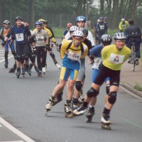 Inliner auf der Strecke